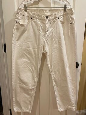 White jeans - Talbots Heritage Ankle, women’s 16 petite